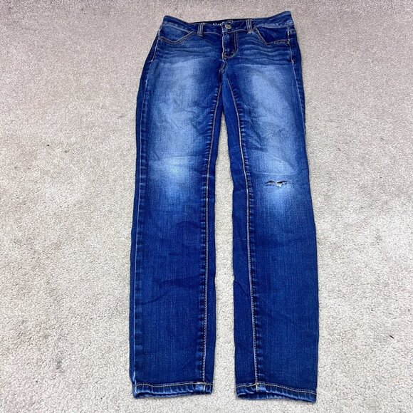 American Eagle Outfitters Denim - American Eagle Jeans High Rise Jegging Blue Distressed Pockets Size 2 Short